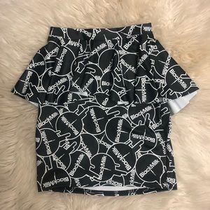 Black Milk Sample Sale XXS Sticker Peplum Skirt